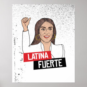 AOC Latina Fuerte Poster