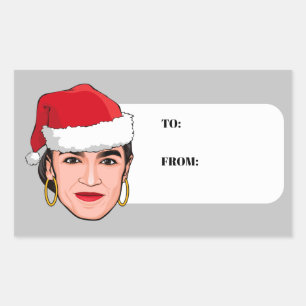 AOC Weihnachten Rechteckiger Aufkleber
