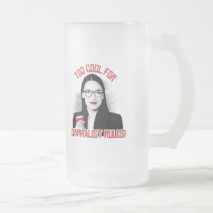 AOC Zu Cool für kapitalistische Regeln Mattglas Bierglas