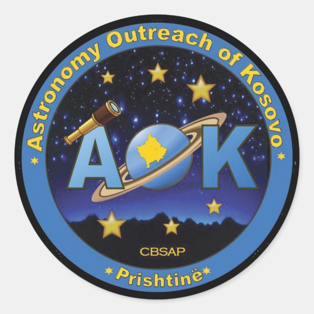AOK Große 3-Zoll-Sticker Runder Aufkleber (Vorderseite)