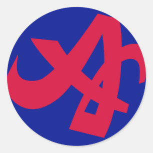Aokimono kleine Symbole Typ 2 Runder Aufkleber