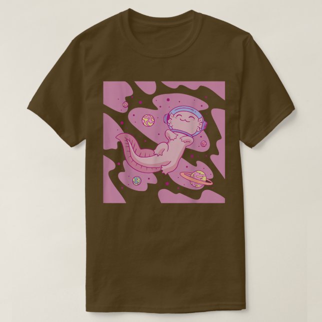 Aolotl Costume Funny Space Astronaut Aolotl T-Shirt (Design vorne)