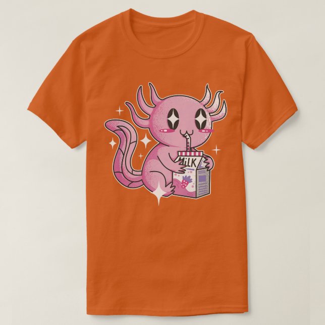 Aolotl Kawaii Niedlich Japan Harajuku T-Shirt (Design vorne)