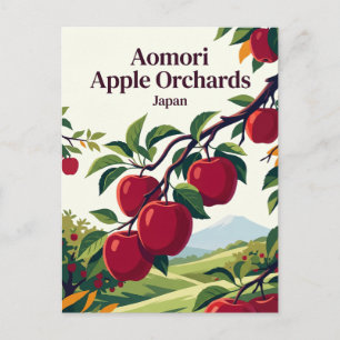 Aomori Apfelplantagen Japan Postkarte