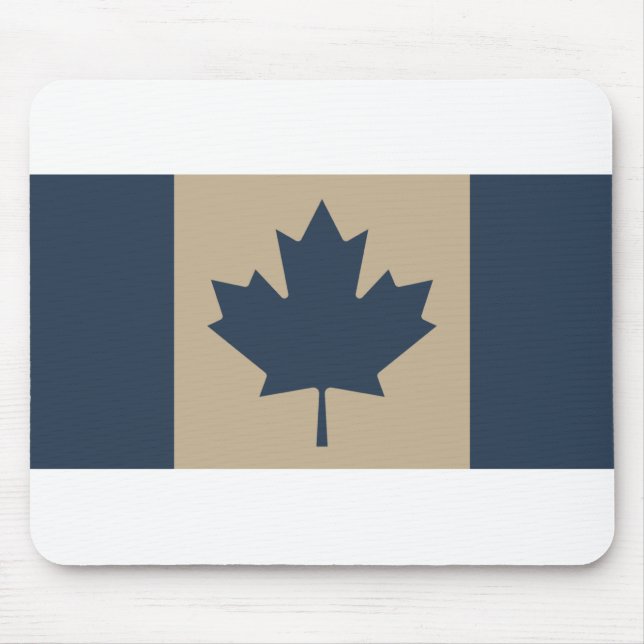 (AOP) Kanadische Flagge: Marine/Tan - Mousepad (Vorne)