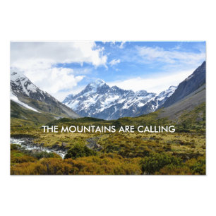 Aoraki/Berg-Koch Neuseeland Fotodruck