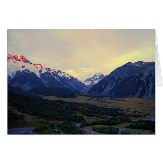 Aoraki/Monte Cook beim Sonnenaufgang (Vorderseite (Horizontal))