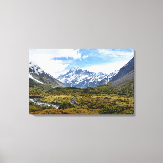 Aoraki / Mount Cook Leinwanddruck (Vorderseite)