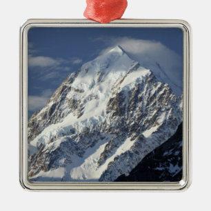 Aoraki Mount Cook, Mackenzie Country, Süden 2 Ornament Aus Metall