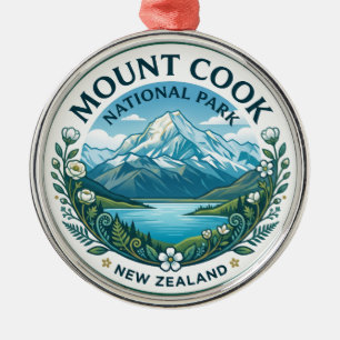 Aoraki / Mount Cook Nationalpark Neuseeland Ornament Aus Metall