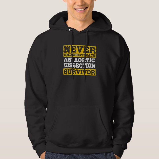 Aortic Dissection Survivor Recovery Get Well Hoodie (Vorderseite)