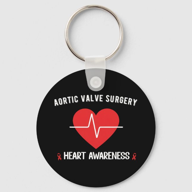 Aortic Valve Replacement Operation Herzerkrankung Schlüsselanhänger (Vorderseite)