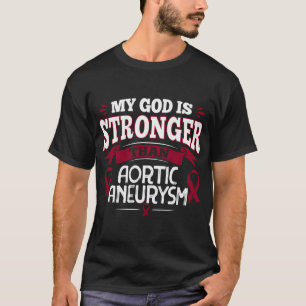 Aorysma Survivor Burgundy Awareness Ribbon T-Shirt