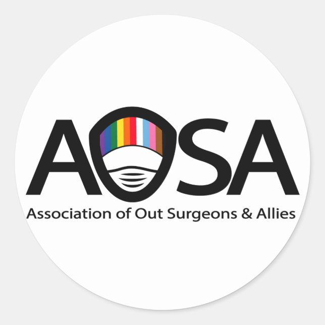 AOSA-Aufkleber Runder Aufkleber (Vorderseite)