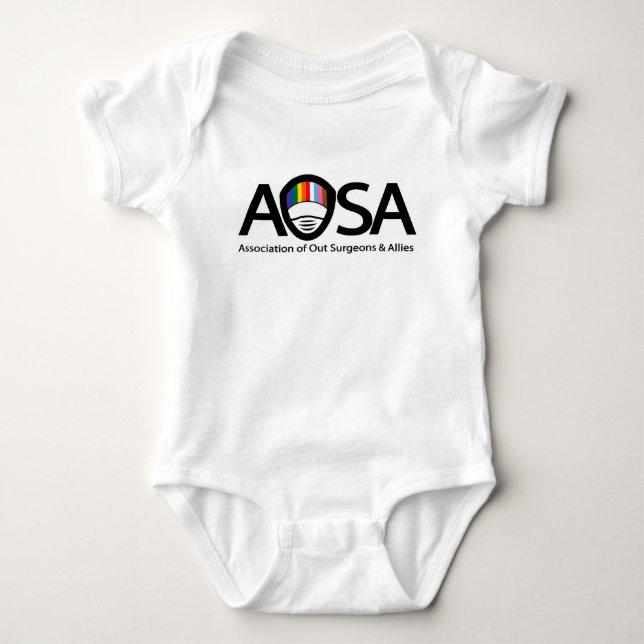 AOSA Baby 1 Stück (Vorderes Logo) Strampler (Vorderseite)