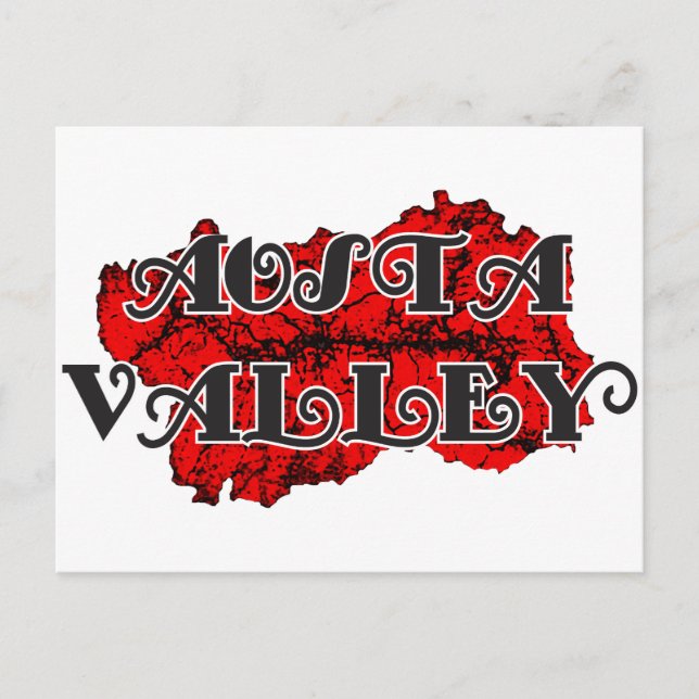 Aostatal Postkarte (Vorderseite)