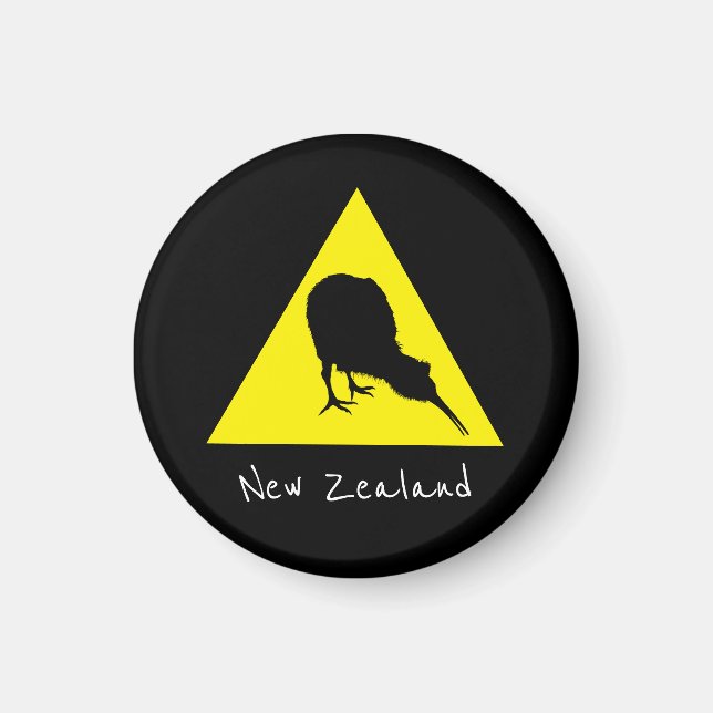 Aotearoa & Kiwi Bird, Neuseeland Magnet (Vorne)