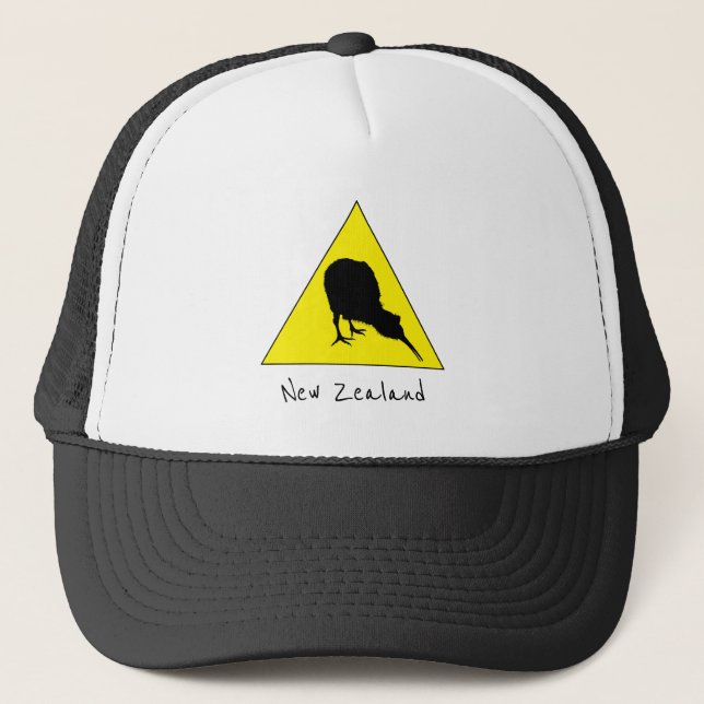 Aotearoa & Kiwi Bird, Neuseeland Truckerkappe (Vorderseite)