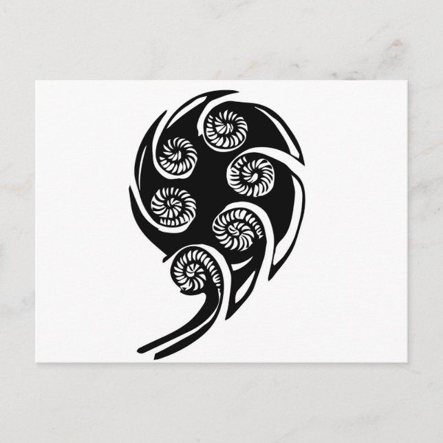 aotearoa koru design postkarte (Vorderseite)