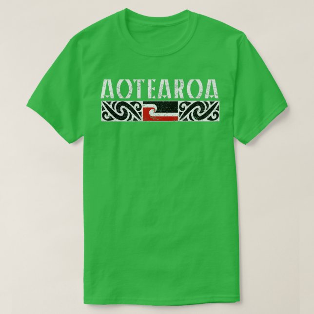 Aotearoa Maori Flag T-Shirt (Design vorne)