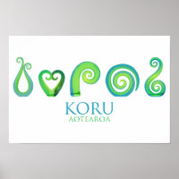 Aotearoa Neuseeland Koru - Grün