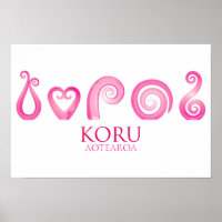 Aotearoa Neuseeland Koru - rosa