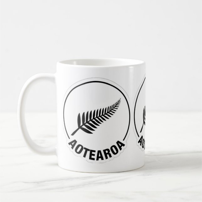 Aotearoa Neuseeland Standard-Tasse Kaffeetasse (Links)