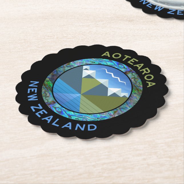 AOTEAROA NEW ZEALAND UNTERSETZER (angewinkelt)