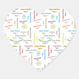 Août 1 Sticker Anniversaire