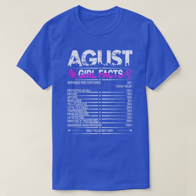 Août Cadeaux Anniversaires Né En Août Leo TShirt (Design devant)