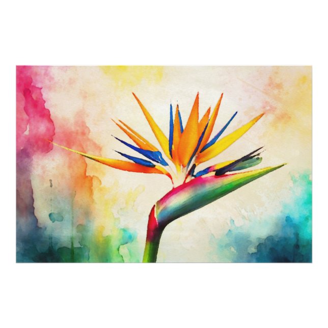 *~* AP10 Bird of Paradise Art Painting #21 Fotodruck (Vorne)
