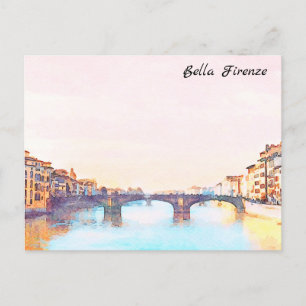 ** AP12 Bridge Firenze Italien Florenz Italienisch Postkarte