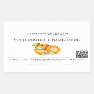 *~* AP30 DEHYDRATED Fruit QR FOTO Rechteckiger Aufkleber