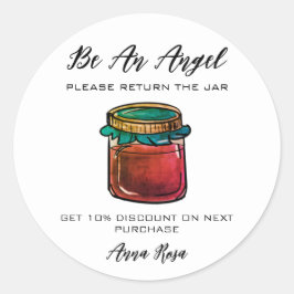 *~* AP30 DISCOUNT PROMO Return Jar Canning Mason Runder Aufkleber