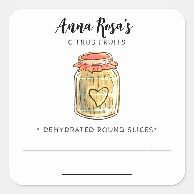 *~* AP30 Siegel für Zitrusfrüchte, trockenes Zitru Quadratischer Aufkleber (Vorderseite)