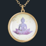*~* AP33 Lila Buddha Botanischer Flora Lotus Vergoldete Kette<br><div class="desc">( Suche nach AP33 für ähnliche Designs ) Einfach und Minimal Abstrakt Boho Zen Wasserfarbe weich mit GOLD Bereichen. In Silver Plate und Gold Plate gibt es verschiedene Möglichkeiten in Form- und Metallfarben. * Energetisch Enhanced Bohemisch Botanical Garland / Bouquet Floral / Blume Pastel Moderne Beliebt sanft farbenfrohe Zen künstlerischer...</div>