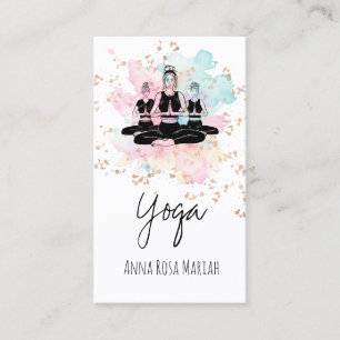 *~* AP33 Yoga Klasse Rainbow Chakra Spiritual Visitenkarte