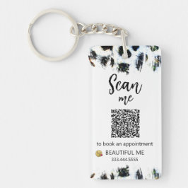 *~* AP36 QR Promo Beauty Leopard Acrylsäure Schlüs Schlüsselanhänger