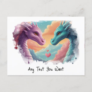 *~AP48 Einladung Gender-Drache PHOTO Postkarte