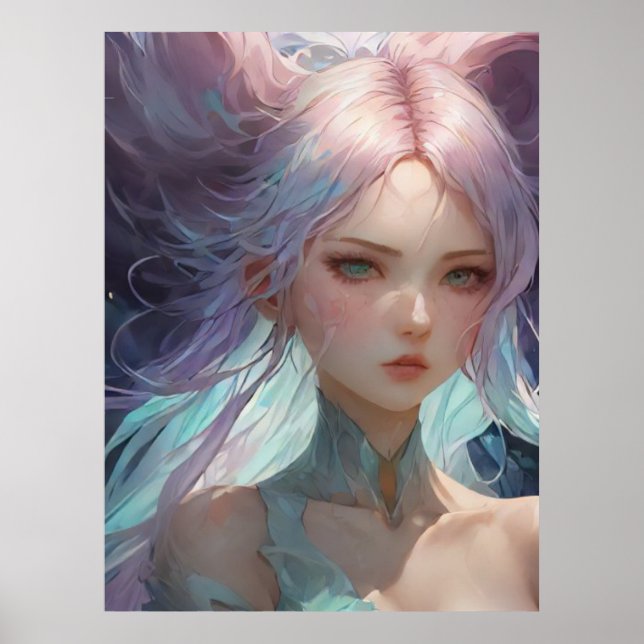 *~* AP60 Wassergöttin Fantasy Sea Meerjungfrau 35 Poster (Vorne)