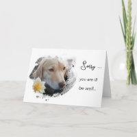 *~* AP61 Blume Sick Get Well Gold Dog