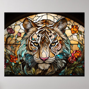 *~* AP68 TIGER Festglass Bright 5:4 Fantasie Poster