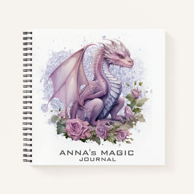 *~* AP85 Gesetz Attraction Dragon Manifesting Foto Notizbuch (Vorderseite)