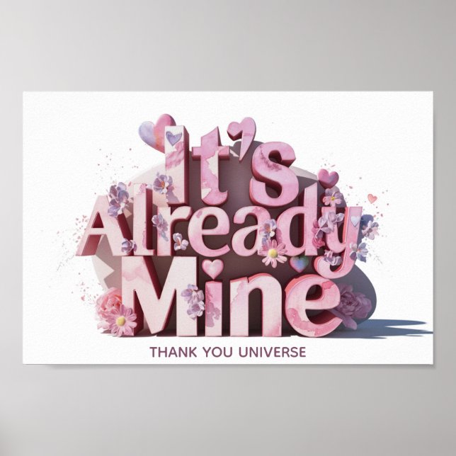 *~* AP85 Gesetz der Zugmanifestation Whimsical Poster (Vorne)