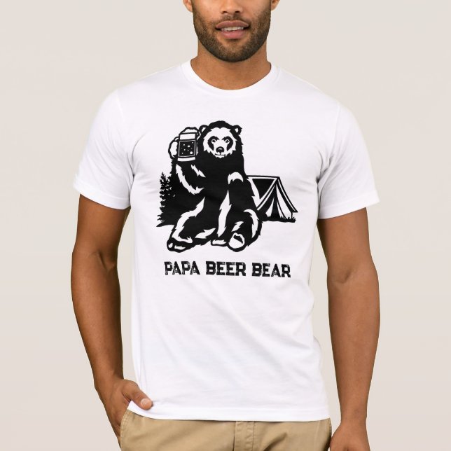 *~* AP86 Camping PAPA Bierbärentag T-Shirt (Vorderseite)