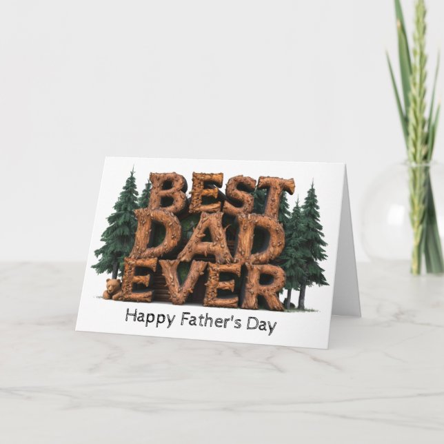 *~* AP86 Photo Meilleure carte Fête des pères DaD (Devant)