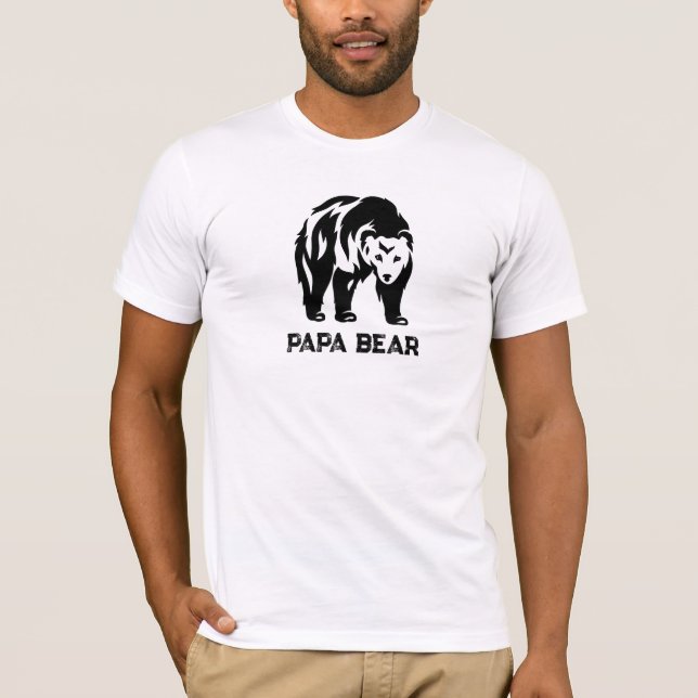 *~* AP86 Tough Looking Papa BEAR Vatertag T-Shirt (Vorderseite)