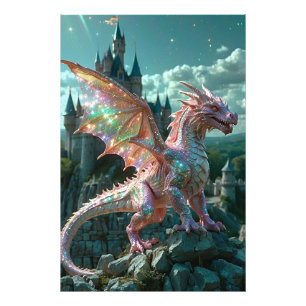 *~* AP88 Castle Fantasy Dragon Wall Artwork 21 Fotodruck
