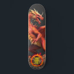 *~* AP88 Kreis des Feuerelementdrachenbruchs Skateboard<br><div class="desc">(Suchen Sie nach ähnlichen Artikeln in AP88 ) Einfache Übertragung auf andere Zazzle Produkte. Element-DRAGON mit RING von FEUER / FLAMES / FLAME und INITIALEM MONOGRAM für Ihren Namen - Behalt, bearbeiten oder löschen Sie den Text. Dieses beliebte chinesische Skateboard im chinesischen Stil ist ein individuelles pro-Element Dragon Design, das...</div>