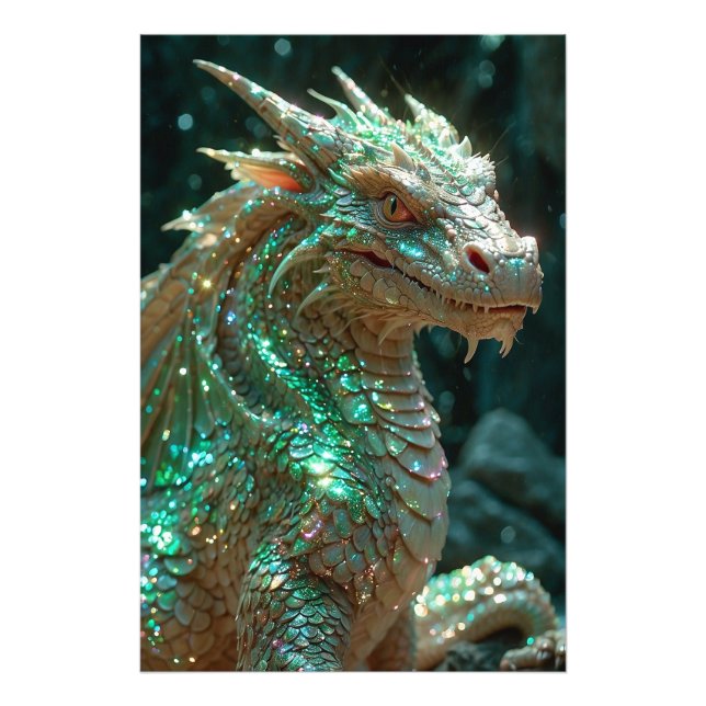 *~* AP88 MAJESTIC Fantasy Dragon Wall Art 2 Fotodruck (Vorne)